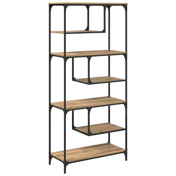 vidaXL Kirjahylly artesaani tammi 81 x 36 x 176 cm Tekninen puu