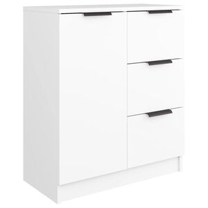 vidaXL Senkki valkoinen 60x30x70 cm tekninen puu