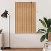 vidaXL Rullaverho verhoilla Luonto 120 x 160 cm Bambu
