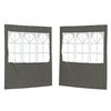 vidaXL Juhlateltan sivusein&auml; 2 pcs 200 x 195 cm Antrasiitti