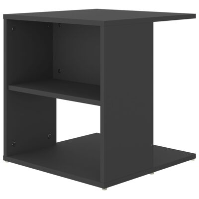 vidaXL Sivupöytä harmaa 45x45x48 cm lastulevy