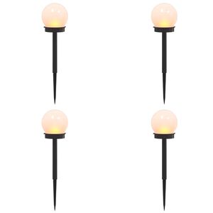 vidaXL 4 kpl L&auml;mpim&auml;n Valkoinen 38,5 cm ABS