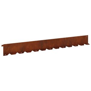 vidaXL Nurmireunus 20 kpl 102 x 10 x 4 cm Ter&auml;s Ruosteinen