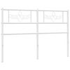 vidaXL Metallinen vaihtop&auml;&auml;ty valkoinen 150 cm