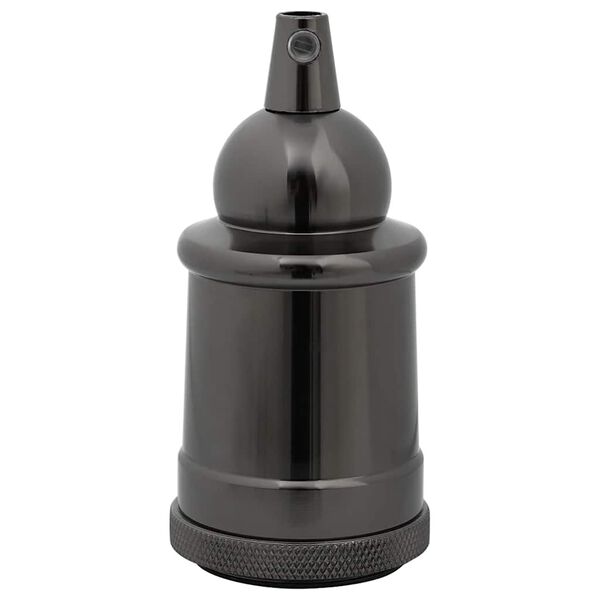 vidaXL lampun pidikkeet 2 kpl Kiilt&auml;v&auml; musta E27