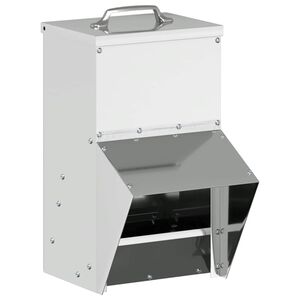 vidaXL Kanan ruokinta-allas Hopea 20 x 25 x35 cm Galvanoitu teräs