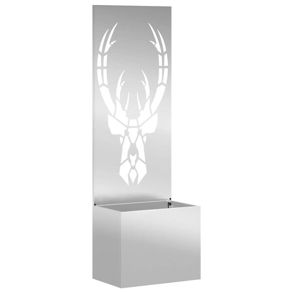 vidaXL Puutarhan yksityisyyden verho El&auml;inkuvio Hopea 50 x 140 cm