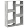 vidaXL Kirjahylly betoninharmaa 100x33x135 cm tekninen puu