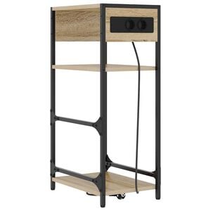 vidaXL Y&ouml;p&ouml;yt&auml;kaappi Sonoman tammi 40 x 27 x 76 cm Tekninen puu