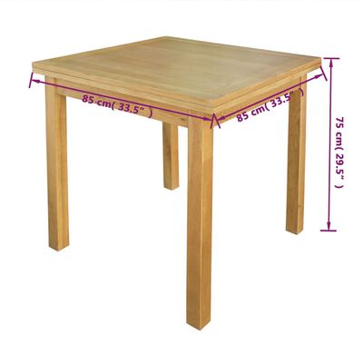 vidaXL Jatkettava pöytä Tammi 170x85x75 cm