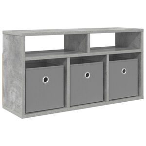 vidaXL Matala p&ouml;yt&auml; laatikon kanssa Betoni Harmaa 72 x 22,5 x 38 cm