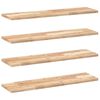 vidaXL Kelluvat hyllyt 4 kpl 80x20x2 cm k&auml;sittelem&auml;t&ouml;n massiivipuu akaasia