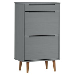 vidaXL Kenk&auml;kaappi MOLDE harmaa 59,5x35x103 cm t&auml;ysi m&auml;nty