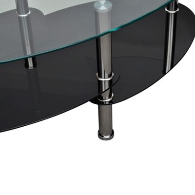 vidaXL Sohvapöytä yksilöllinen 3-tasoinen muotoilu Musta