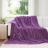 vidaXL Heittop&auml;&auml;llys 6 pcs Violetti 270 x 240 cm Fleese