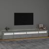 vidaXL TV-taso LED-valoilla betoninharmaa 270x35x40 cm