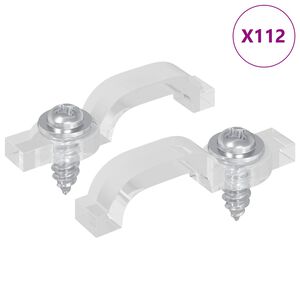 vidaXL LED-nauhakiinnikkeet 2 pcs L&auml;pin&auml;kyv&auml; 23,8 x 7,3 x 4,3 mm