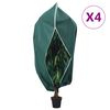 vidaXL Kasvien fleecepeite vetoketjulla 4 kpl 70 g/m&sup2; 3,14x2,5 m