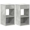 vidaXL y&ouml;p&ouml;yt&auml;kaapit laatikolla 2 kpl betoninharmaa 35x34x66,5 cm