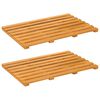 vidaXL Kylpyhuoneen Matto 2 kpl Luonnollinen 56 x 37 cm