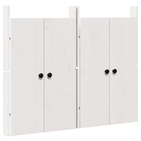 vidaXL Keitti&ouml;n ovi MEPPEL 2 pcs Valkoinen 50 x 9 x 82 cm T&auml;ysi M&auml;nty