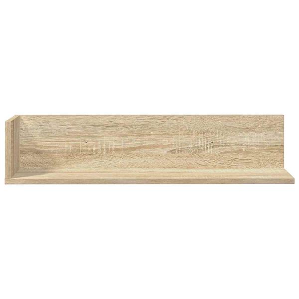 vidaXL Sein&auml;hyllyt 2 kpl Sonoma Oak 75x16,5x16,5 cm Engineered Wood