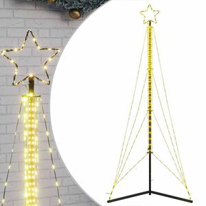 vidaXL LED joulukuusi 483 LEDi&auml; L&auml;mmin valkoinen 240 cm