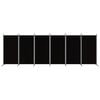 vidaXL 6-paneelinen Tilanjakaja musta 520x180 cm kangas