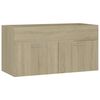 vidaXL Allaskaappi Sonoma-tammi 90x38,5x46 cm tekninen puu