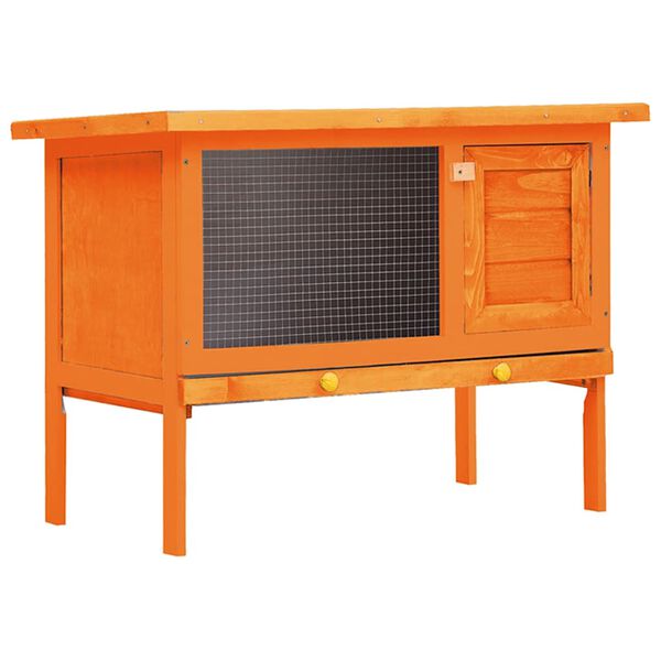 vidaXL Kaninkoppi/pienel&auml;inten ulkoh&auml;kki 1 taso puu