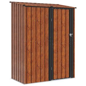 vidaXL Puutarhavajat Ruskea 153,5 x 86 x 200 cm Metalli