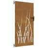 vidaXL Puutarhaportti 85x175 cm Corten-ter&auml;s Ruohokuvio