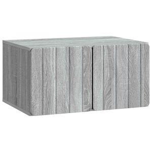 vidaXL Sein&auml;lle asennettava TV-kaappi Harmaa sonoma 59,5 x 41 x 30 cm