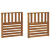 vidaXL K&auml;sinojat 2 pcs Ruskea 60 x 6 x 61 cm Tekninen puu