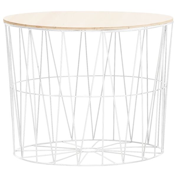 vidaXL Sohvapöytä 4 kpl valkoinen