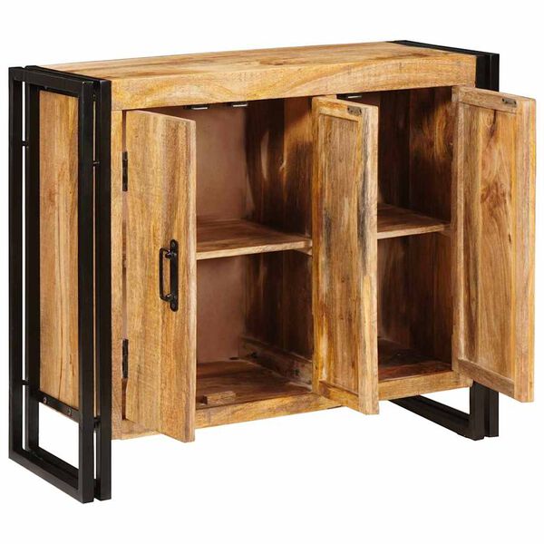 vidaXL Sivup&ouml;yt&auml; Ruskea 80 x 33 x 70 cm t&auml;ysi mangopuu