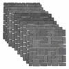 vidaXL Mosaiikkilaatat Harmaa 30 x 30 cm Marmori