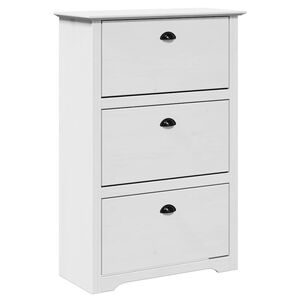 vidaXL kenk&auml;teline BODO Valkoinen 80x35x118 cm