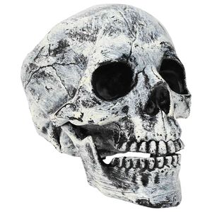 vidaXL Halloween-p&auml;&auml;kallo SPOOKA 2 kpl valkoinen 12 x 15 x 17.5 cm