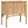 vidaXL Korotettu penkki Ruskea 70 x 35 x 70 cm Bambu
