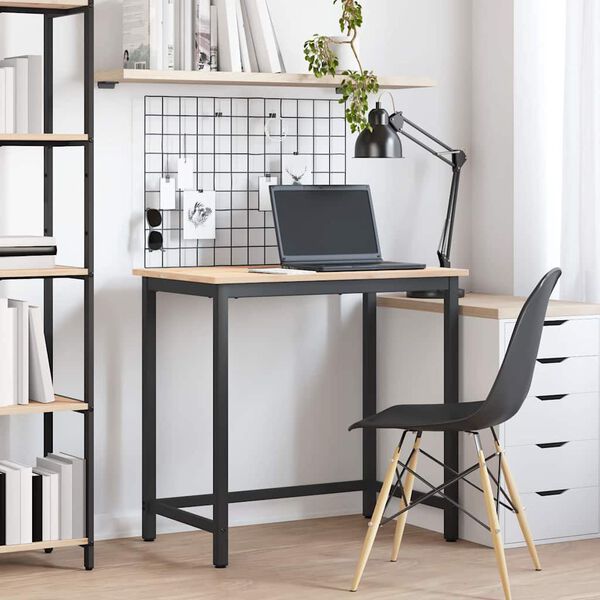 vidaXL P&ouml;yt&auml; Luonnollinen 80 x 50 x 77 cm Kehitetty puu ja ter&auml;s