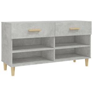 vidaXL Kenk&auml;kaappi betoninharmaa 102x35x55 cm tekninen puu