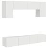 vidaXL TV-tasosetti 4 pcs Korkean kiillon valkoinen Tekninen puu