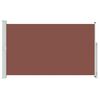 vidaXL Sis&auml;&auml;nvedett&auml;v&auml; terassin sivumarkiisi 180x300 cm ruskea