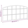 vidaXL Sein&auml;peili musta 80x40 cm kaari rauta
