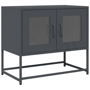 vidaXL TV Kaappi Antrasiitti 68x39x60,5 cm Kylm&auml;valssattu ter&auml;s
