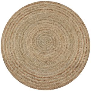 vidaXL Py&ouml;re&auml; matto 150 cm punottu juutti