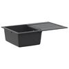 vidaXL Yksialtainen tiskiallas Graniitti 78 x 50 x 20 cm Grafiitti