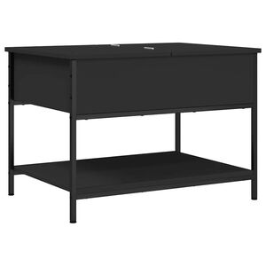 vidaXL Sohvap&ouml;yt&auml; musta 70x50x50 cm tekninen puu ja metalli