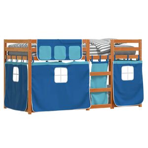 vidaXL Parvis&auml;nky verhoilla sininen 80x200 cm t&auml;ysi m&auml;nty